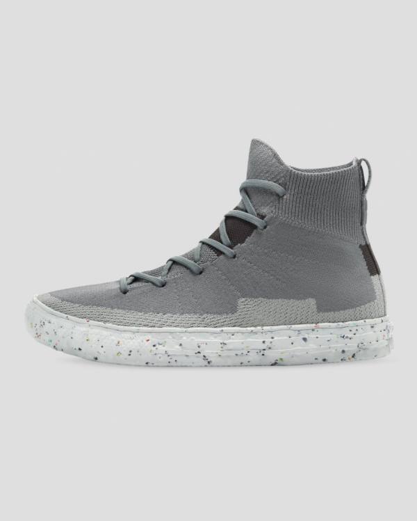 Zapatillas Altas Converse Chuck Taylor All Star Renew Crater Knit Gris | CV-274NFR