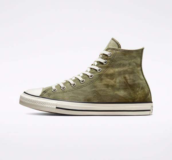 Zapatillas Altas Converse Chuck Taylor All Star Washed Lona Verde Menta | CV-275MOI