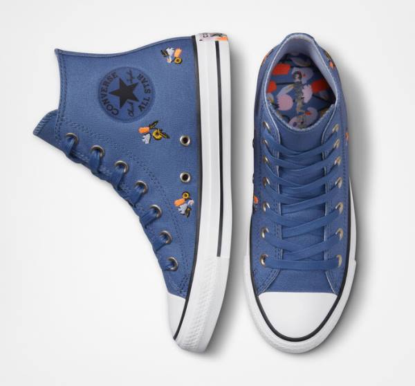 Zapatillas Altas Converse Chuck Taylor All Star We Are Stronger Together Azules Indigo | CV-387VES