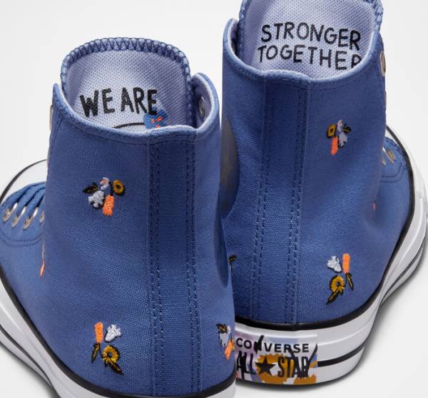 Zapatillas Altas Converse Chuck Taylor All Star We Are Stronger Together Azules Indigo | CV-387VES