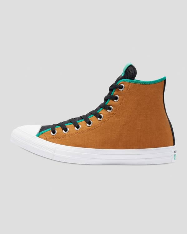 Zapatillas Altas Converse Chuck Taylor All Star Digital Terrain Marrones Verde | CV-420SWL