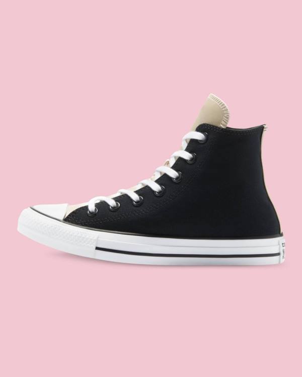 Zapatillas Altas Converse Chuck Taylor All Star Mono Metallic Negras | CV-528SYD