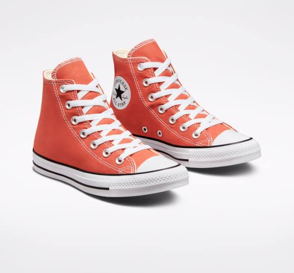 Zapatillas Altas Converse Chuck Taylor All Star Seasonal Color Naranjas | CV-543KCH