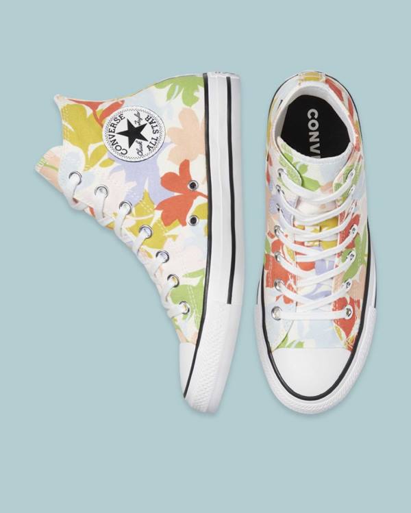 Zapatillas Altas Converse Chuck Taylor All Star Garden Party All Over Beige | CV-561FMT