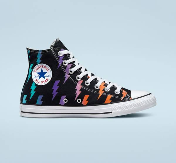 Zapatillas Altas Converse Chuck Taylor All Star Archive Prints Negras Azules Turquesa | CV-591KXP