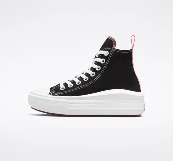 Zapatillas Altas Converse Chuck Taylor All Star Move Plataforma Negras Rosas Azules Claro Blancas | CV-674SDR