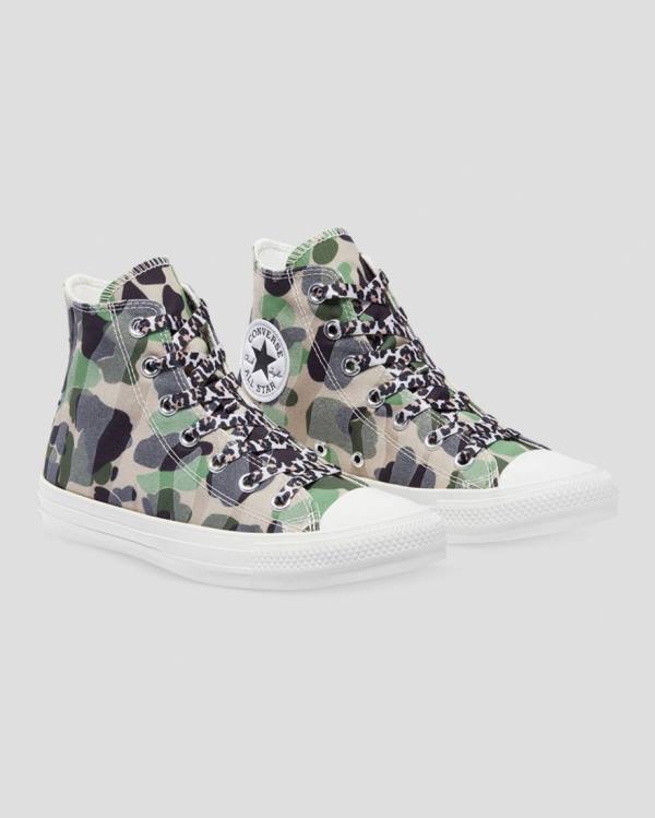 Zapatillas Altas Converse Chuck Taylor Archive Print Camuflaje | CV-692DMQ