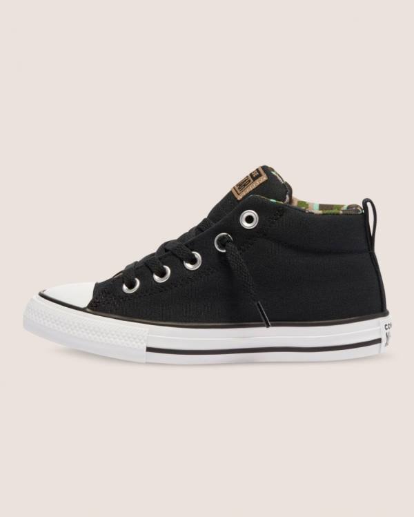 Zapatillas Altas Converse Chuck Taylor All Star Calle Digi Camo Negras | CV-756KBI