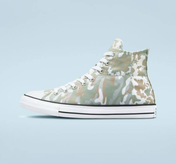 Zapatillas Altas Converse Chuck Taylor All Star Split Panel Camo Marrones | CV-842MHA