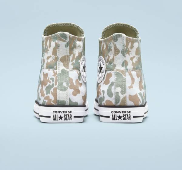 Zapatillas Altas Converse Chuck Taylor All Star Split Panel Camo Marrones | CV-842MHA