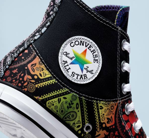 Zapatillas Altas Converse Chuck Taylor All Star Pride Negras Rojas | CV-849ULN