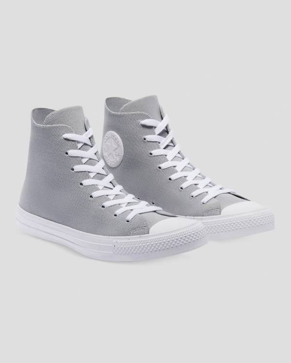 Zapatillas Altas Converse Chuck Taylor All Star Renew Knit Gris | CV-852BCP