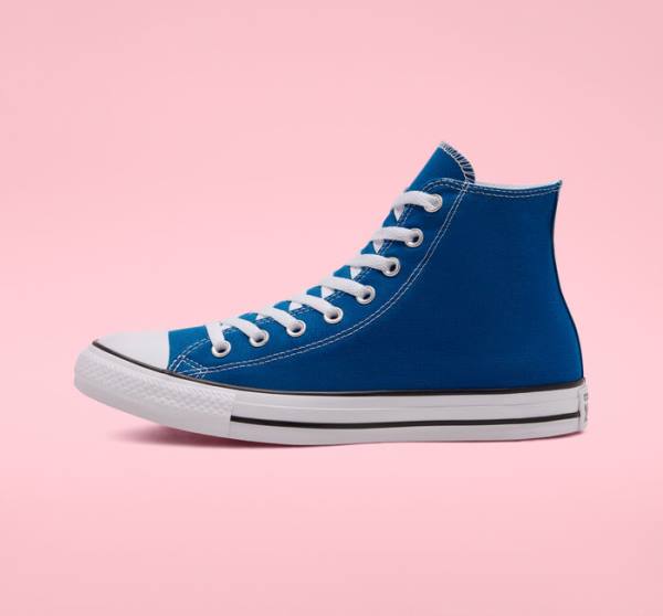 Zapatillas Altas Converse Chuck Taylor All Star Seasonal Color Azules Blancas | CV-892RWJ