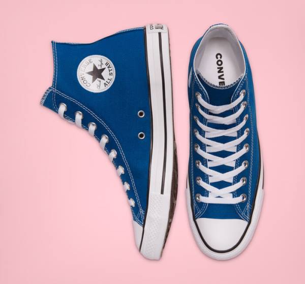 Zapatillas Altas Converse Chuck Taylor All Star Seasonal Color Azules Blancas | CV-892RWJ