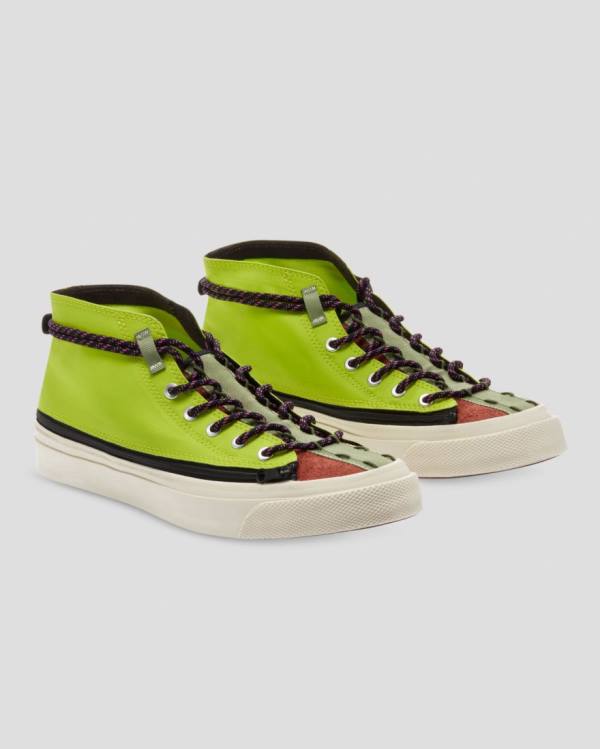 Zapatillas Altas Converse Deck Star Zip Pale Putty Verde | CV-601IJX