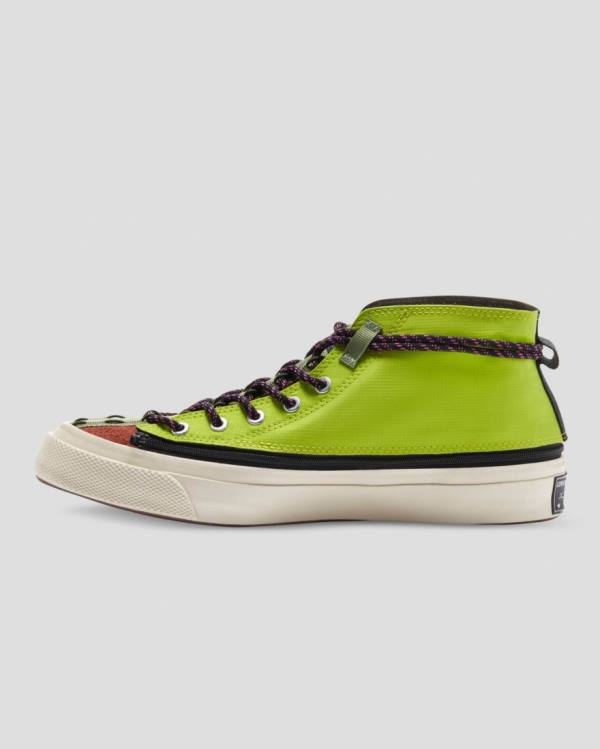 Zapatillas Altas Converse Deck Star Zip Pale Putty Verde | CV-601IJX