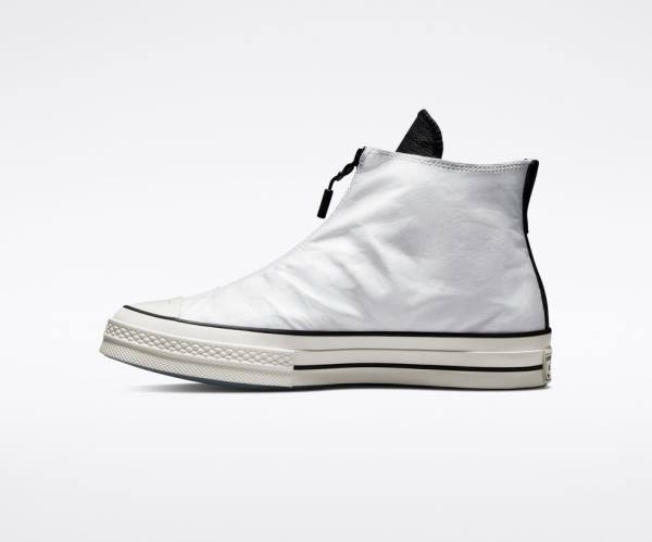 Zapatillas Altas Converse Joshua Vides Chuck 70 Blancas Negras | CV-328BXY