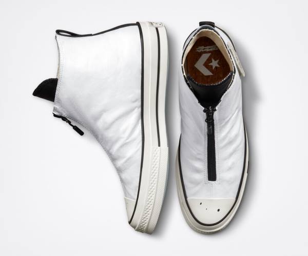 Zapatillas Altas Converse Joshua Vides Chuck 70 Blancas Negras | CV-328BXY