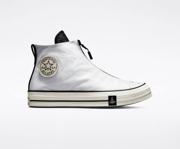 Zapatillas Altas Converse Joshua Vides Chuck 70 Blancas Negras | CV-328BXY