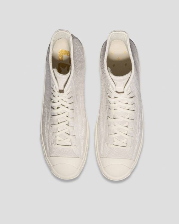 Zapatillas Altas Converse Pop Trading Co Jack Purcell Pro Beige | CV-674CIB