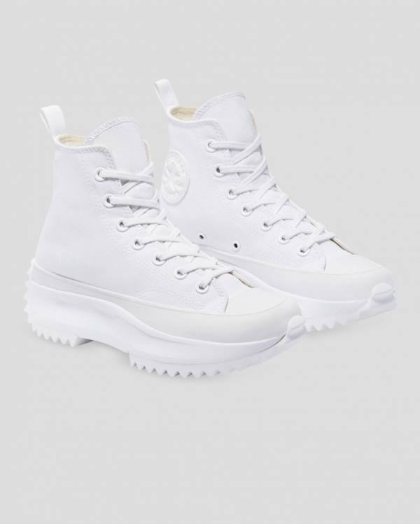 Zapatillas Altas Converse Run Star Hike All White Blancas | CV-875RWM