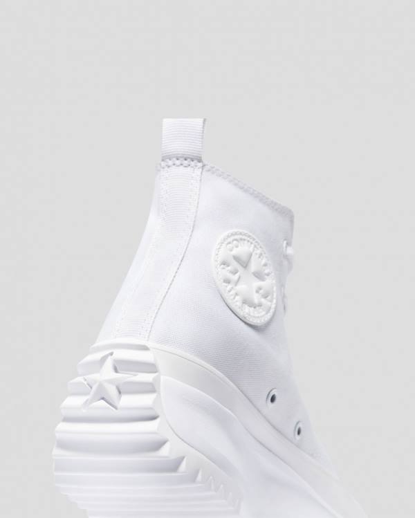 Zapatillas Altas Converse Run Star Hike All White Blancas | CV-875RWM