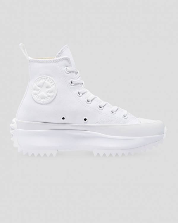 Zapatillas Altas Converse Run Star Hike All White Blancas | CV-875RWM