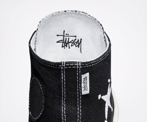 Zapatillas Altas Converse Stussy Chuck 70 Negras Blancas | CV-014HDR