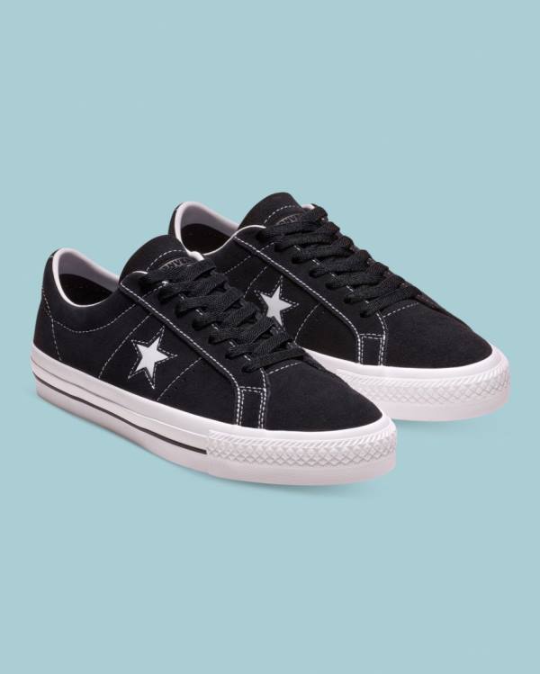 Zapatillas Bajas Converse CONS One Star Pro Gamuza Negras | CV-245HPF