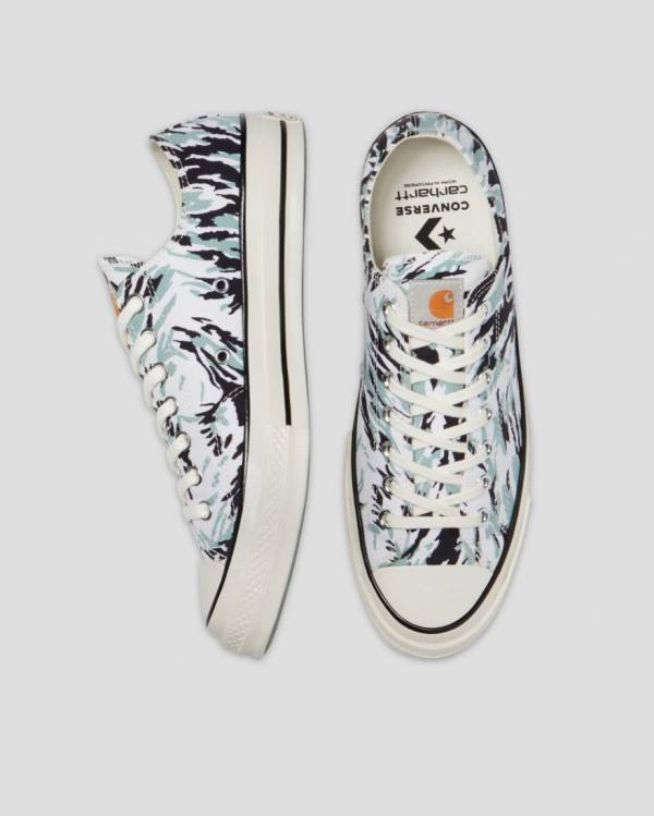 Zapatillas Bajas Converse Carhartt Chuck 70 Blancas Verde | CV-416UXZ