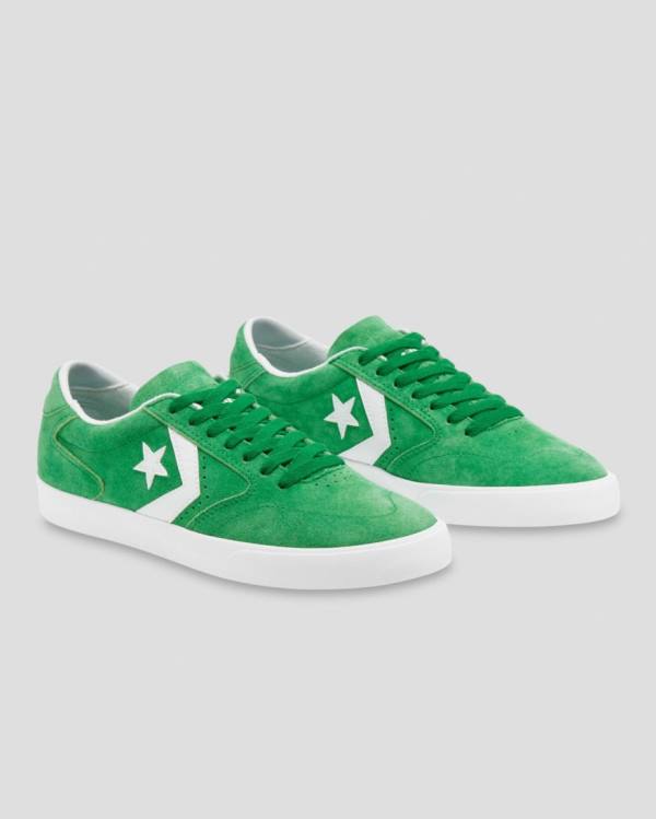 Zapatillas Bajas Converse Checkpoint Pro Pigskin Gamuza Verde | CV-904ZEY