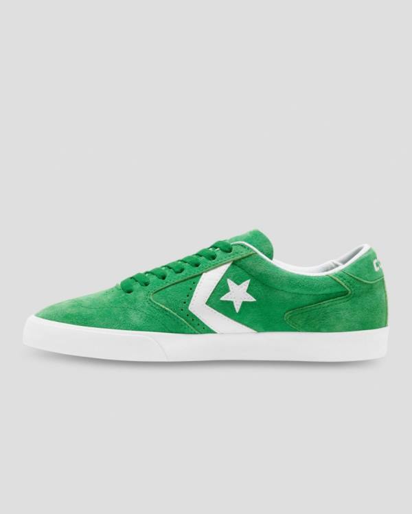 Zapatillas Bajas Converse Checkpoint Pro Pigskin Gamuza Verde | CV-904ZEY