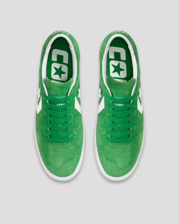 Zapatillas Bajas Converse Checkpoint Pro Pigskin Gamuza Verde | CV-904ZEY