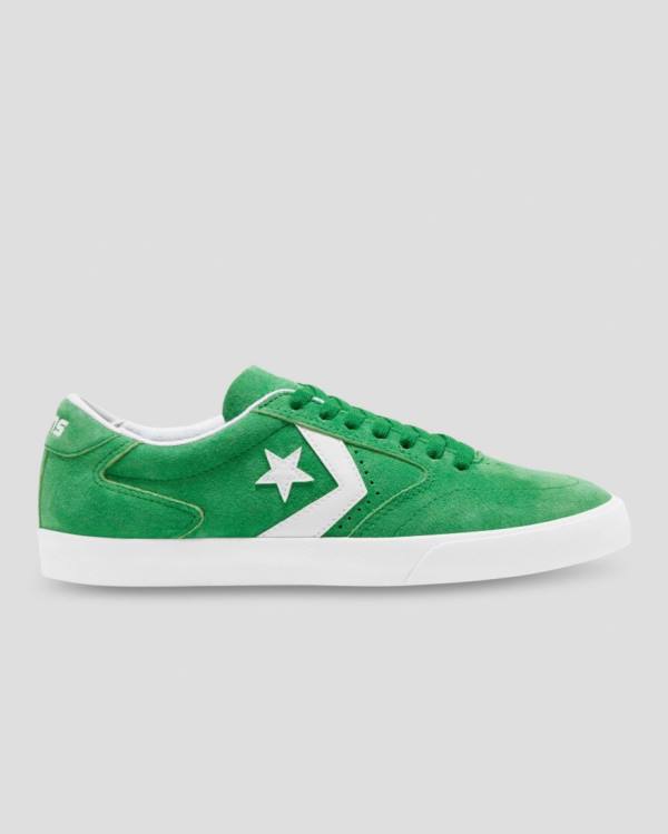 Zapatillas Bajas Converse Checkpoint Pro Pigskin Gamuza Verde | CV-904ZEY