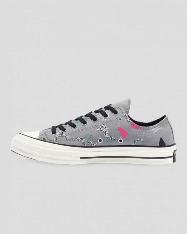 Zapatillas Bajas Converse Chuck 70 80s Archive Print Gris | CV-219NLF