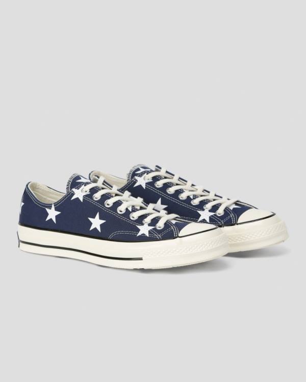 Zapatillas Bajas Converse Chuck 70 Archive Print Azules | CV-073ACT