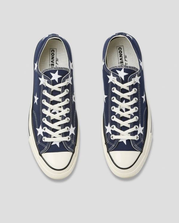 Zapatillas Bajas Converse Chuck 70 Archive Print Azules | CV-710OIJ