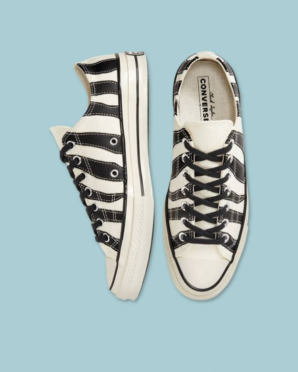 Zapatillas Bajas Converse Chuck 70 Archive Zebra Overlay Beige | CV-954GQA