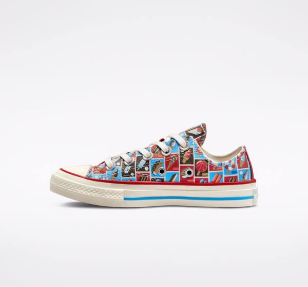 Zapatillas Bajas Converse Chuck 70 Frozen Treats Rojas Azules | CV-271HLX