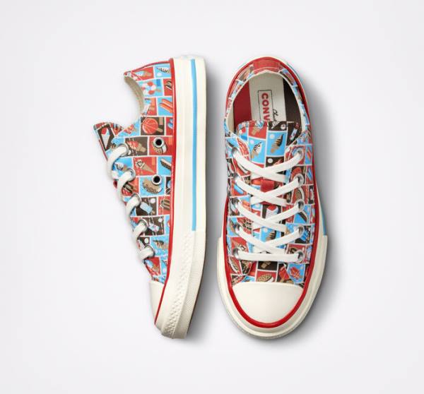 Zapatillas Bajas Converse Chuck 70 Frozen Treats Rojas Azules | CV-271HLX