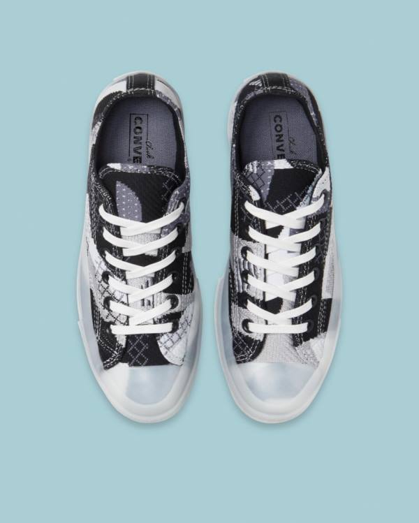 Zapatillas Bajas Converse Chuck 70 Knit Print Negras | CV-293PNJ