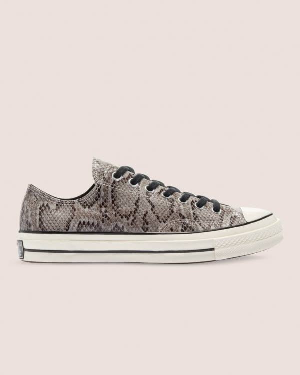 Zapatillas Bajas Converse Chuck 70 Reptile Gamuza Gris | CV-260UHV