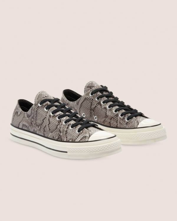 Zapatillas Bajas Converse Chuck 70 Reptile Gamuza Gris | CV-790LPZ