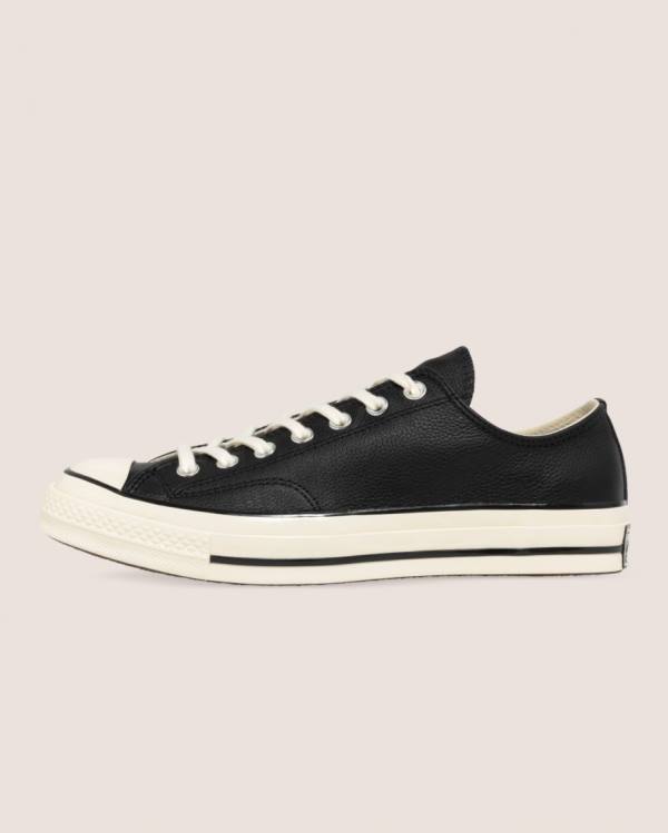 Zapatillas Bajas Converse Chuck 70 Seasonal Cuero Negras | CV-923BIT