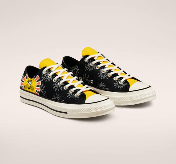 Zapatillas Bajas Converse Chuck 70 Sunny Floral Negras | CV-109JBD