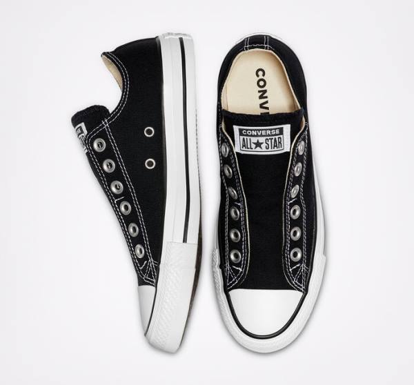 Zapatillas Bajas Converse Chuck Taylor All Star Slip Negras Blancas | CV-126OGA