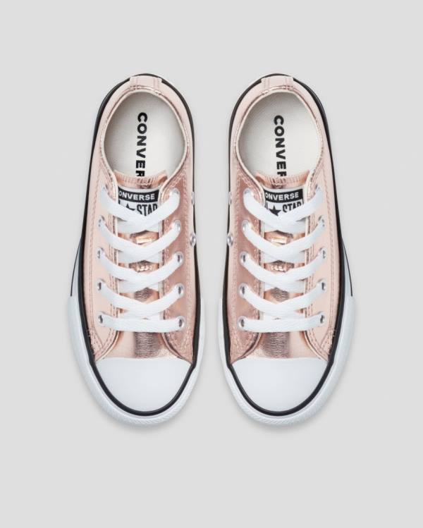 Zapatillas Bajas Converse Chuck Taylor All Star Metallic Doradas Blancas | CV-153GPC