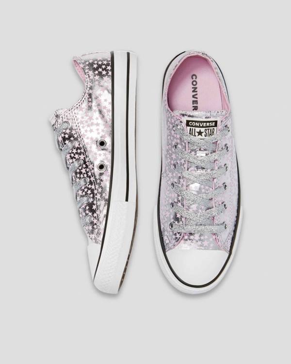 Zapatillas Bajas Converse Chuck Taylor All Star Shes A Star Rosas Plateadas | CV-184SEU