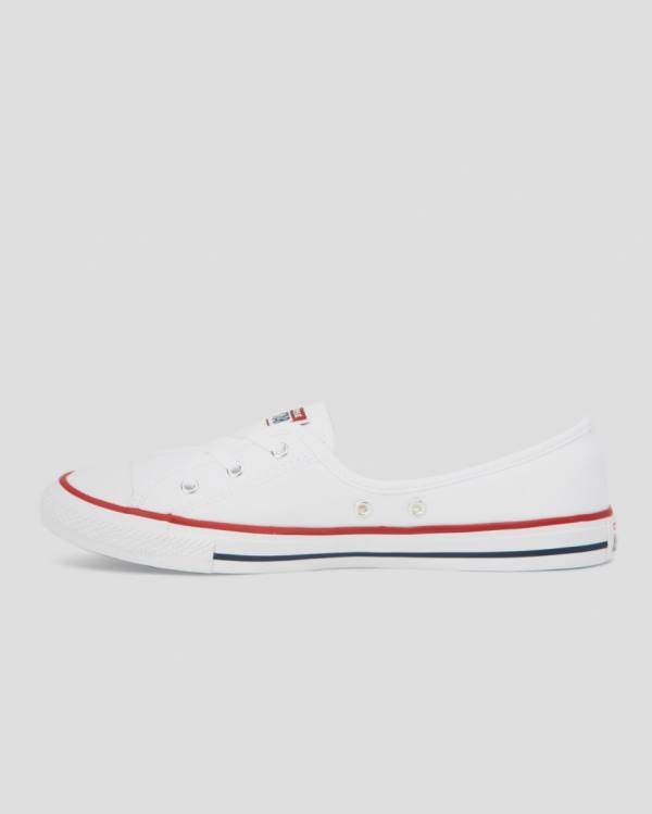 Zapatillas Bajas Converse Chuck Taylor All Star Dainty Ballet Encaje Slip Blancas | CV-204QYS