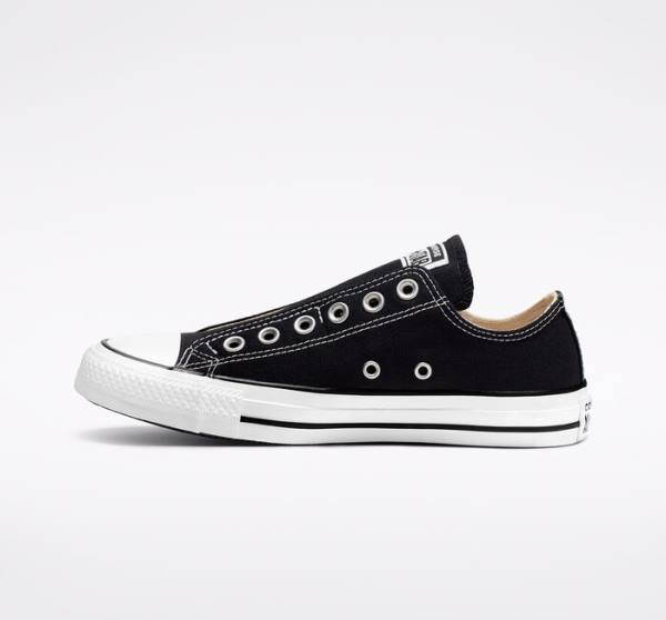 Zapatillas Bajas Converse Chuck Taylor All Star Slip Negras Blancas | CV-251YEZ